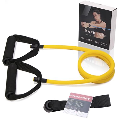 Single Resistance Bands with Handles for Working Out Women...