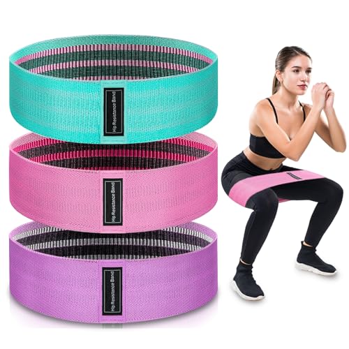 Exercise Bands, 3 Levels Fabric Resistance Bands for...