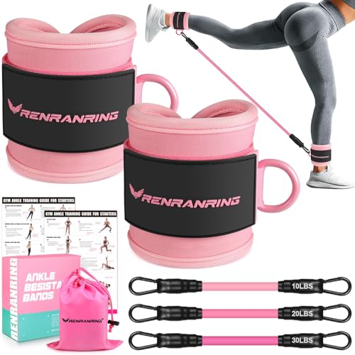 Ankle Resistance Bands with Cuffs, Ankle Bands for Working...