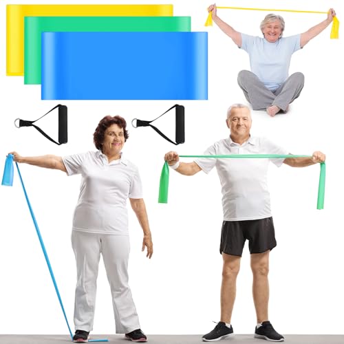 3 Pcs Resistance Band with Handles Chair Exercise Physical...
