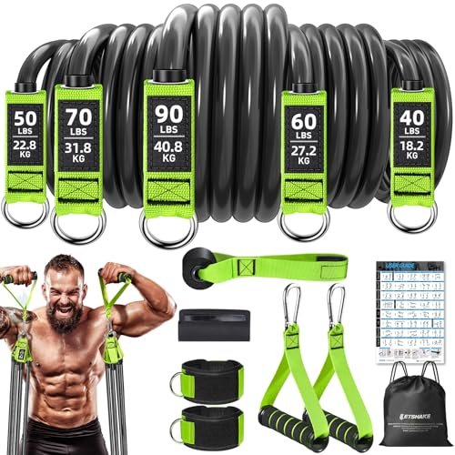 Resistance Bands, 310LBS Heavy Duty Exercise Bands for...