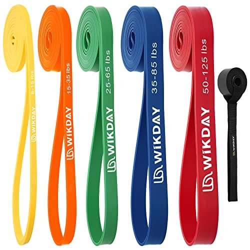 WIKDAY Resistance Bands, Pull Up Bands, Workout Bands for...