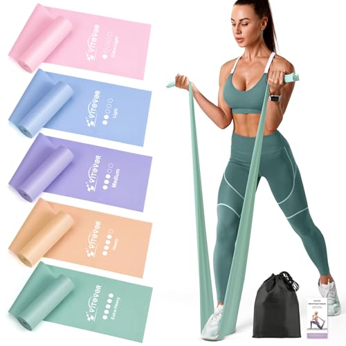Stretch Bands for Exercise, 5 Levels Resistance Bands for...