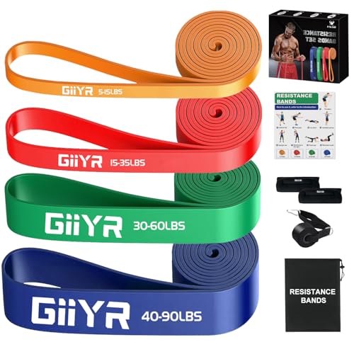 Giiyr Resistance Bands Set for Men & Women - 4...