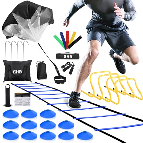 GHB Agility Ladder,Football Training Equipment Set,4...