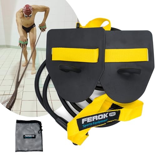 Ferok Pro - Swimming Resistance Band Set with Paddles –...