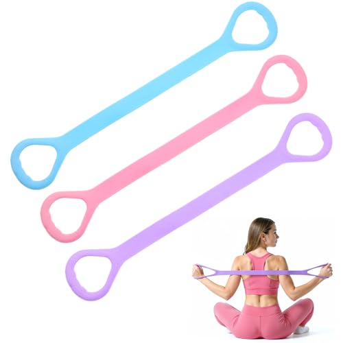 3 Pcs Resistance Bands Figure 8 Fitness Elastic Rope...