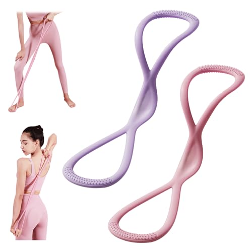 Jwtolp Resistance Bands, 2Pcs Figure 8 Resistance Exercise...