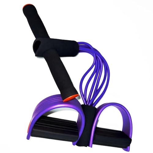 JQTEOYW Pedal Resistance Band with Handle, Fitness...