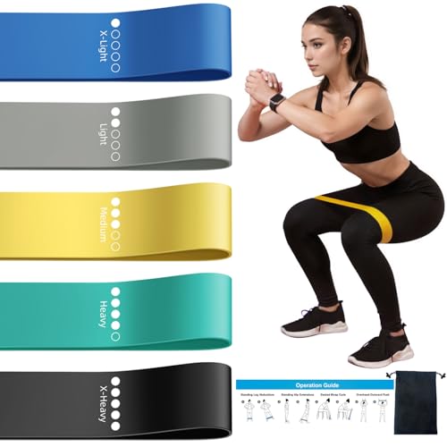 Resistance Loop Exercise Bands for Home Fitness, Yoga...