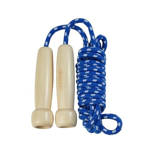 LETUSPORT 8.8 Feet Jump Rope for Women Men Kids Wooden...