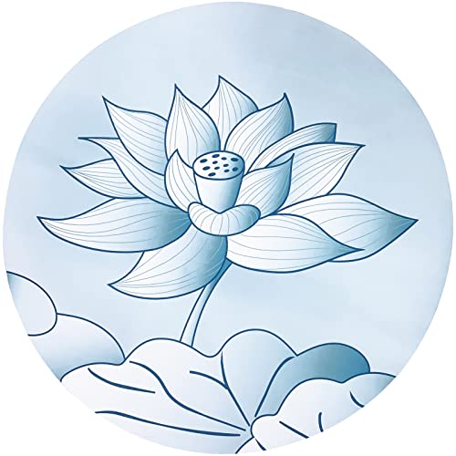 Abeigoi Round Meditation Yoga Mat Lotus Pilates Mat Non...