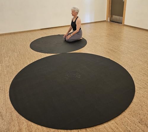 SISYAMA Circle Round TAI-CHI YIN-YANG Yoga Mat Meditation...