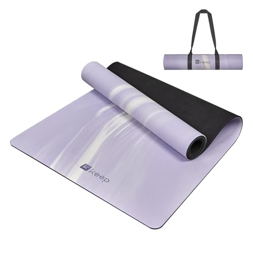 KEEP Professional Yoga Mat with Strap, 5mm Heavy...