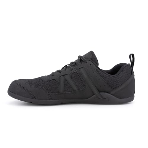 Xero Shoes Men’s Prio Barefoot Athletic Sneaker, Black, 12