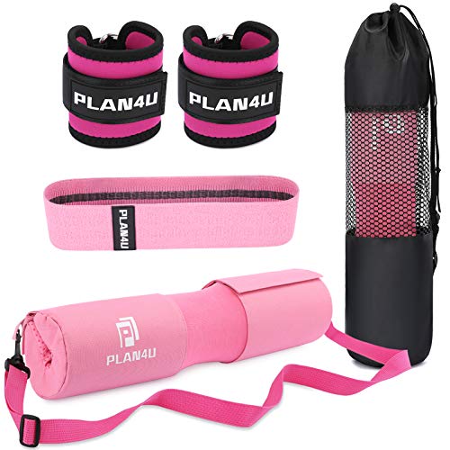 Plan4U Barbell Pad Set for Squat Hip Thrusts Upgraded...