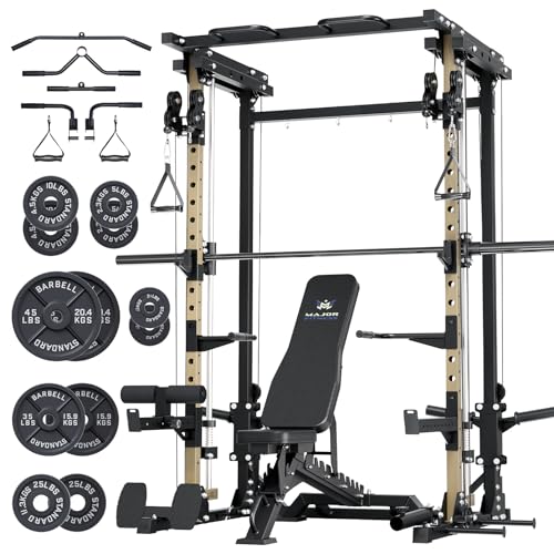 Major Fitness Drone3 Smith Machine with Weight Bench &...