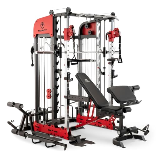 Marcy Pro Deluxe Smith Cage Home Gym System for Weight...
