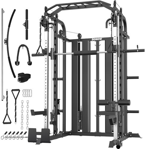 DONOW Smith Machine with Weight Stacks Home Gym Sytem...