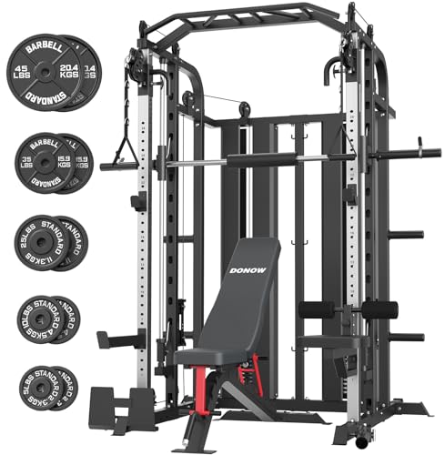 DONOW Smith Machine with Weight Stacks Home Gym Sytem...