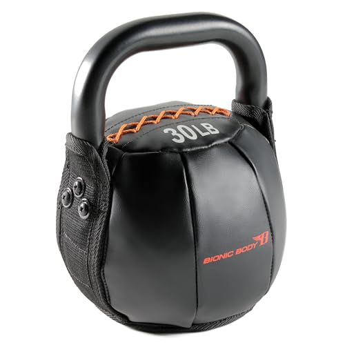 Bionic Body Soft Kettlebell with Handle for Weightlifting,...