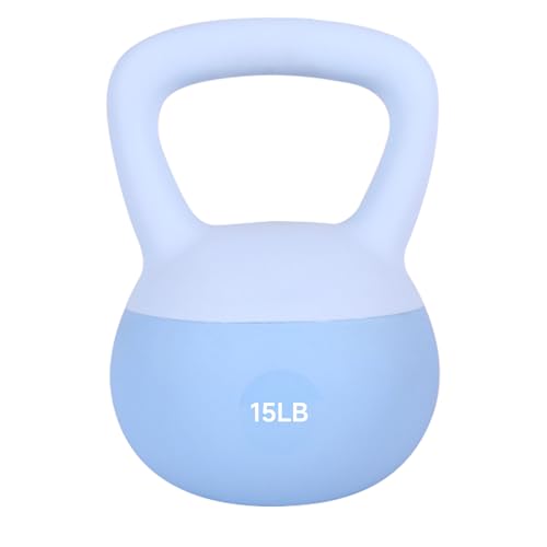 Leikefitness Soft Kettlebells,Steel Shot Filled Weights for...