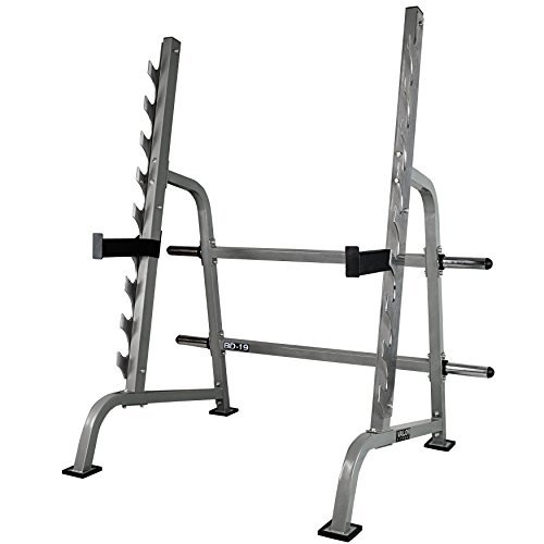 Valor Fitness Gray Squat Rack and Bench Press Combo –...