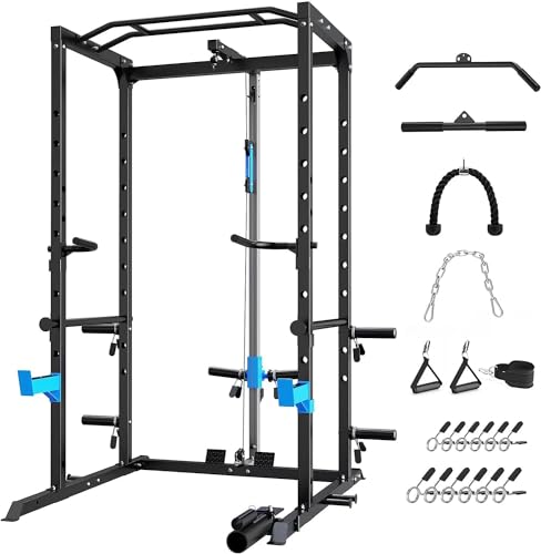 ULTRA FUEGO Power Cage, Multi-Functional Power Rack with...