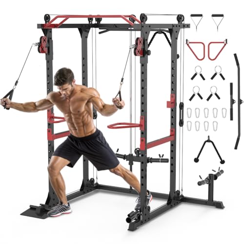Fitness Reality XLT Supreme Cable Crossover, Squat Rack...