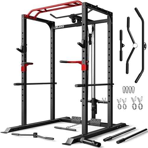 JELENS Power Cage, 2000LBS Multi-Function S11 Power Rack...