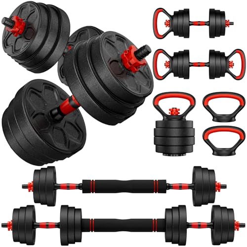 BDSHE Adjustable Dumbbell Set, 45lbs Free Weight Set with...