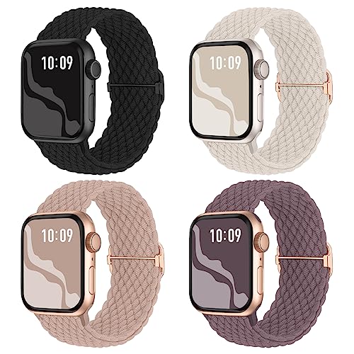 Braided Stretchy Solo Loop Compatible for Apple Watch Band...