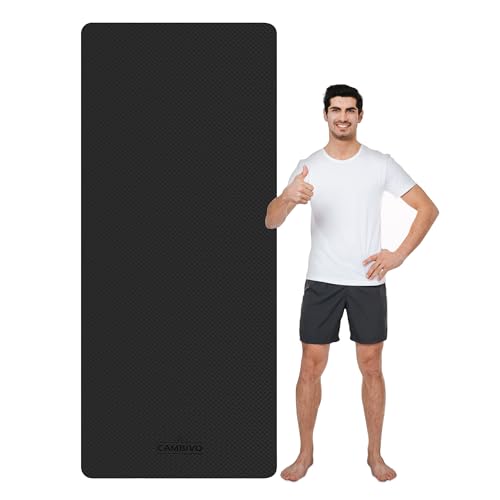 CAMBIVO Yoga Mat for Men and Women, Extra Long and...