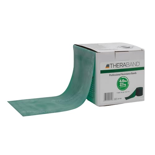THERABAND Resistance Band, Green, Heavy, 50-Yard Roll,...