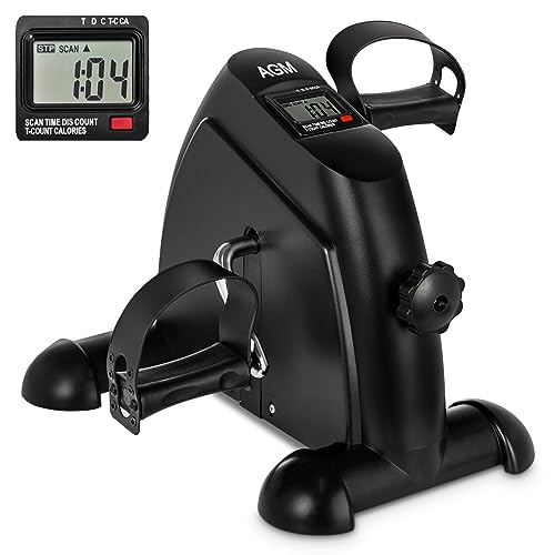 Mini Exercise Bike, AGM Under Desk Bike Pedal Exerciser...