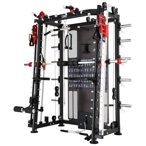 Altas Strength Home Gym Equipment Smith Machine with Pulley...