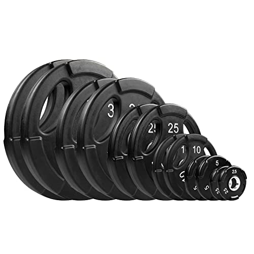 NEXO Commercial Urethane Grip 245lb Plate Set - Includes...