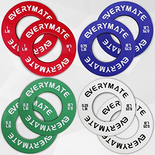 EVERYMATE Fractional Weight Plates Set of 8 Micro Plate...