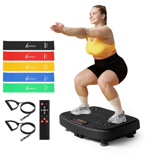 SoftGym Vibration Plate Exercise Machine for Lymphatic...
