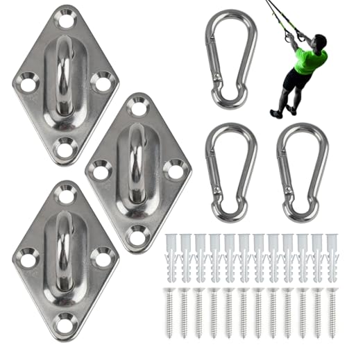 3 Pack Resistance Band Wall Mount, Exercise Anchors Hooks...