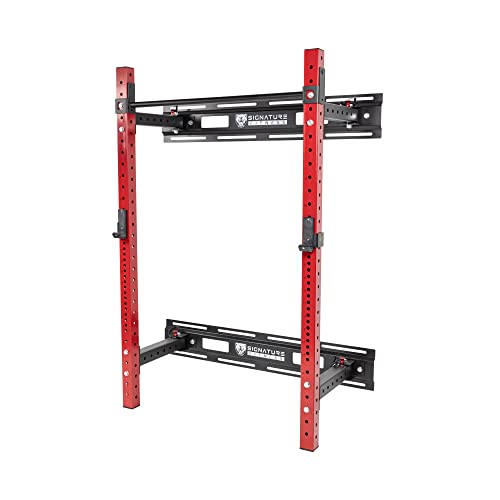 Signature Fitness 3” x 3” Wall Mounted Fold-in Power Cage...