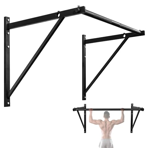 Yes4All Heavy Duty Wall Mounted Pull Up Bar – Multi-Grip...