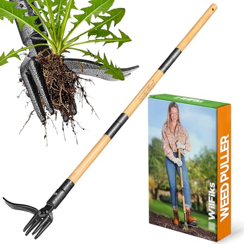 Weed Puller Tool, Stand Up Heavy Duty Weed Remover Tool...