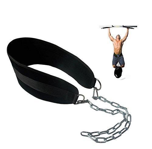 HemeraPhit Pull-up Belt Weighted Dip Belt with Chain Double...
