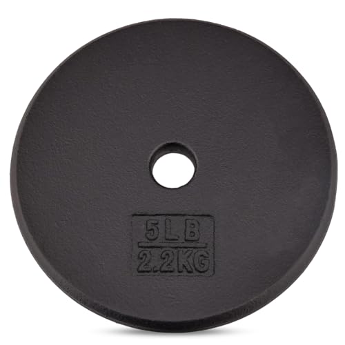 Yes4All 1-inch Cast Iron Weight Plates for Dumbbells –...