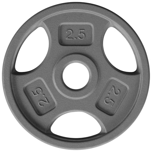Yes4All 1 Inch Grip Cast Iron Weight Plates for Dumbbells...