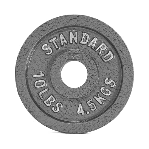 CAP Barbell Olympic 2-Inch Weight Plate, GRAY 10 LBS