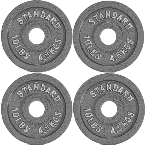 CAP Barbell Olympic 2-Inch Weight Plate, GRAY 10 LBS -...