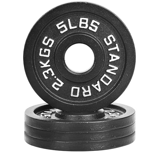 Fitvids Olympic Cast Iron 2-Inch Weight Plate for Strength...