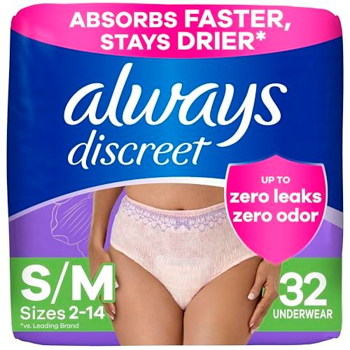 Always Discreet Adult Incontinence Underwear for Women and...